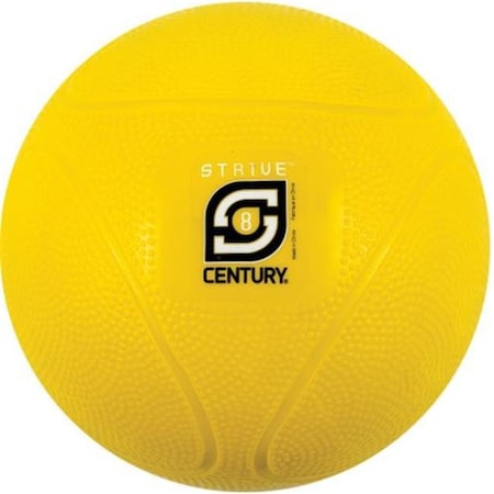 Century 24942P-200808 8 Lbs Strive Medicine Ball - Yellow